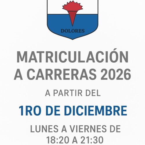 Inscripción a carreras 2026